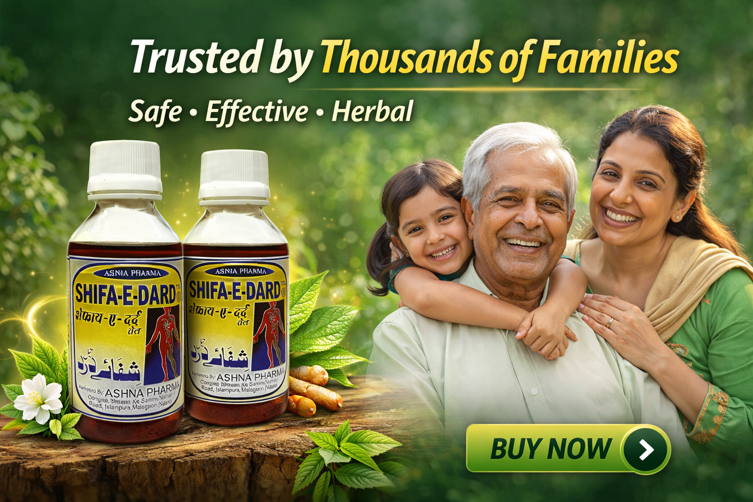 Family togetherness with Shifa-E-Dard oil